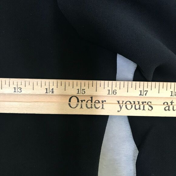 Talbots Blazer Womens 2 Black Crepe Single Button Closure Modern Lapel Career - Picture 9 of 11